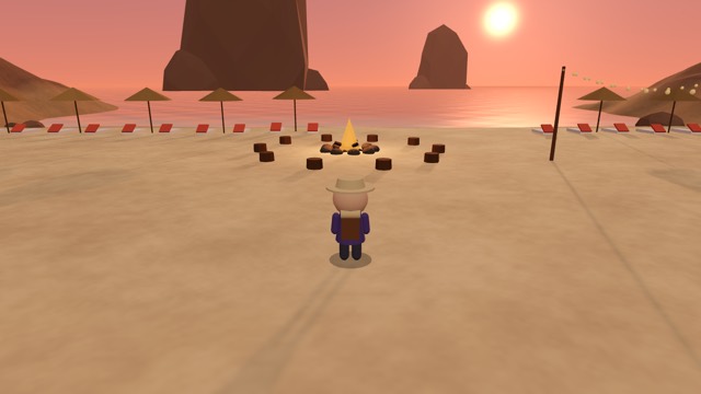 Online World 안의 이비자 발레아레스 제도 3D 풍경