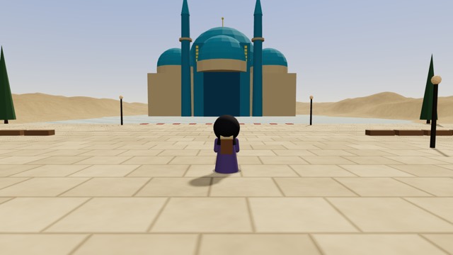 Online World 안의 이스파한 이맘 모스크 3D 풍경