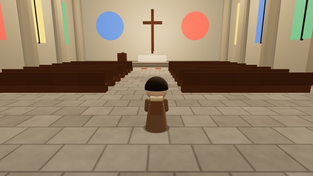 Online World 안의 명동성당 서울 3D 풍경